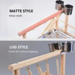 parrot play gym with hanging toys