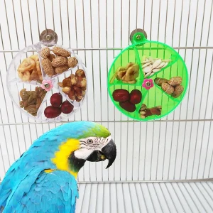 Rotating Parrot Foraging Toy - Food Hunting