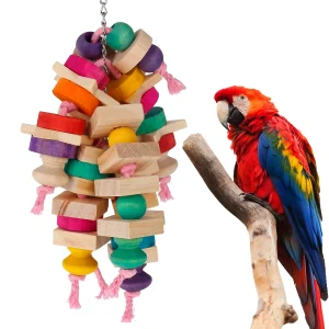Parrot Chew Toys – Hanging Wooden