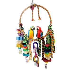 Parrot Cotton Rope Swing Toy - Circle