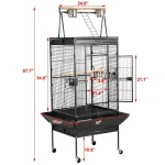 large bird cage with play top for parrots