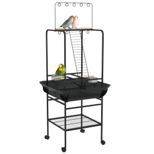 Small Parrot Play Stand with Wheels