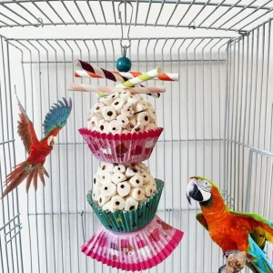 Chewing Parrot Toy -Natural Sola Ball