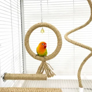 Parrot Cage Swing Toy - Cotton Chewing