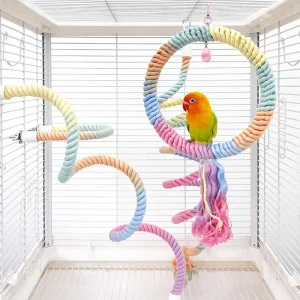 Parrot Swing Toy Cotton Rope - Cirle