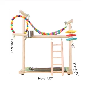 Wooden Parrot Stand- Perch