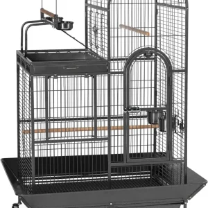 Double Parrot Cage with Play Top - Premium Build
