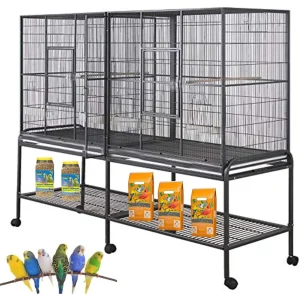 Large Double Divider Parrot Cage - Outdoor