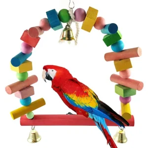 Parrot Swing Toy  with Bell - Large