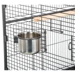 parrot cage with play top and spacious design