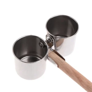 Round Stainless Steel Parrot Food And Water Bowl