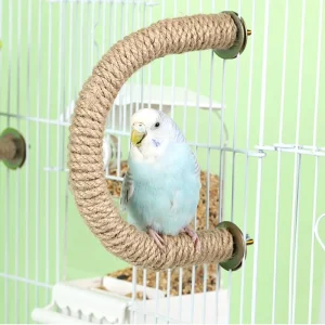 Parrot Rope Perch Swing - Hanging Standing