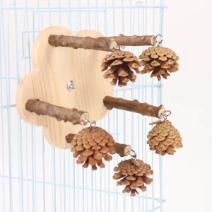 Rotating Parrot Perch Toy - Stand Cage