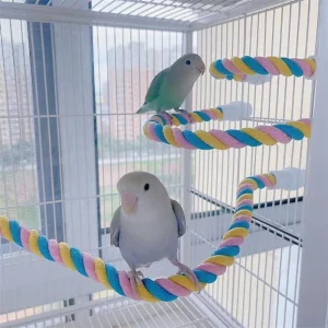 Rope Parrot Perch - Zig Zag